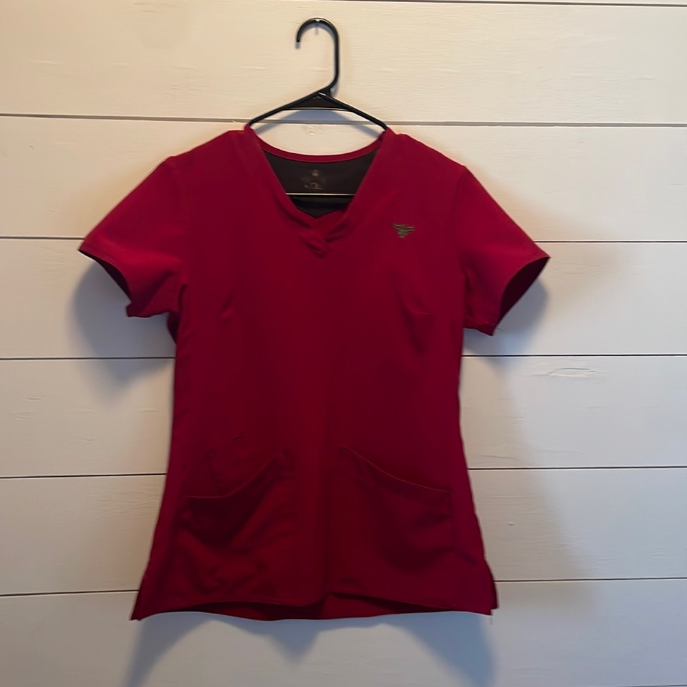 Med Couture maroon scrub set
